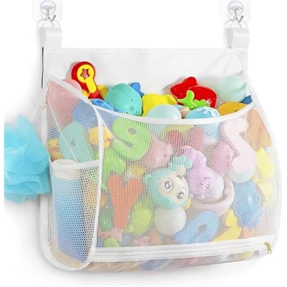 Baby Mesh Bath Toy Organizer, Multiple Ways to Hang, Ultra Large Capacity - Picture 8 of 8